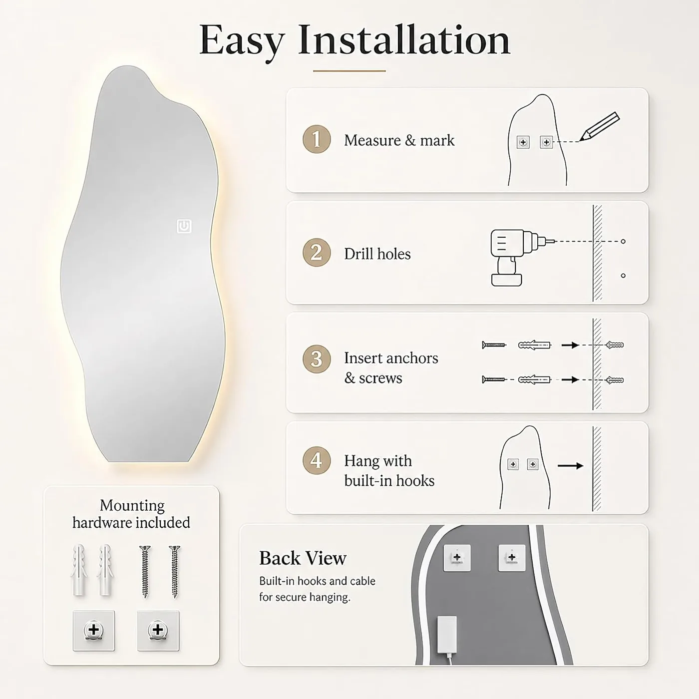 Dolphin LED Mirror — view 2