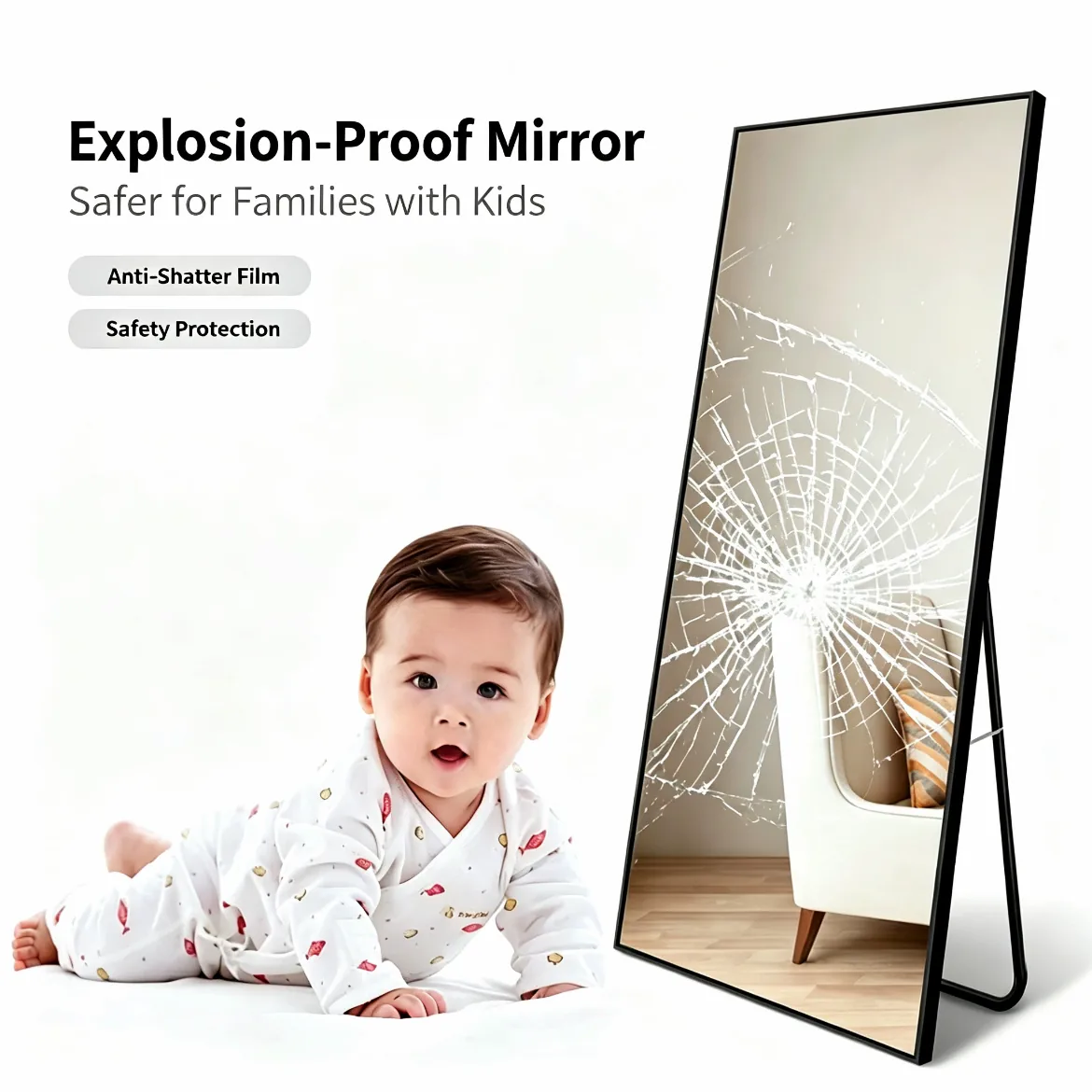 1412 Full-Length Floor Mirror — view 5