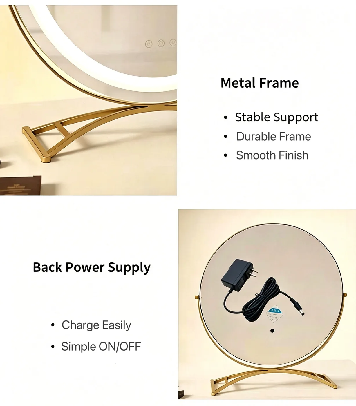 Tabletop Vanity Makeup Mirror — view 6
